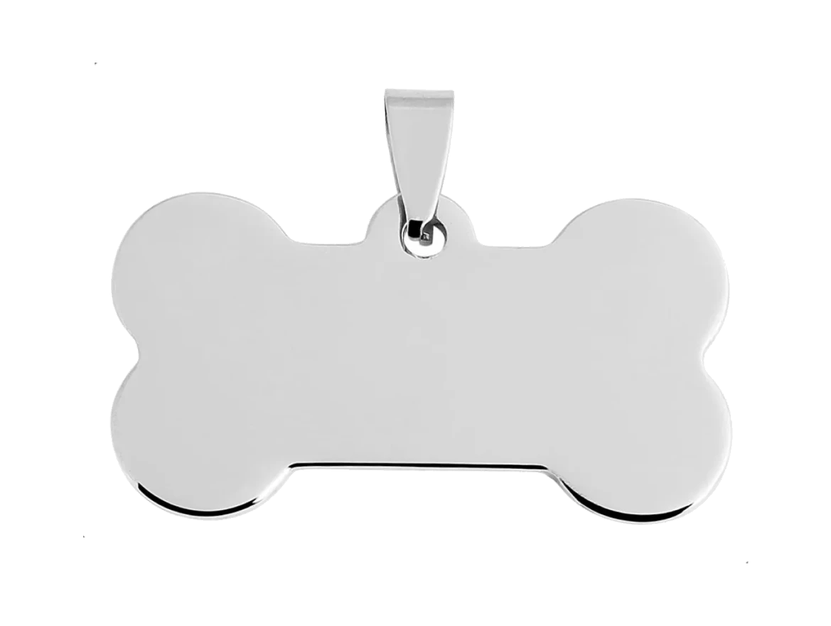 Polished Bone Pet ID Tag